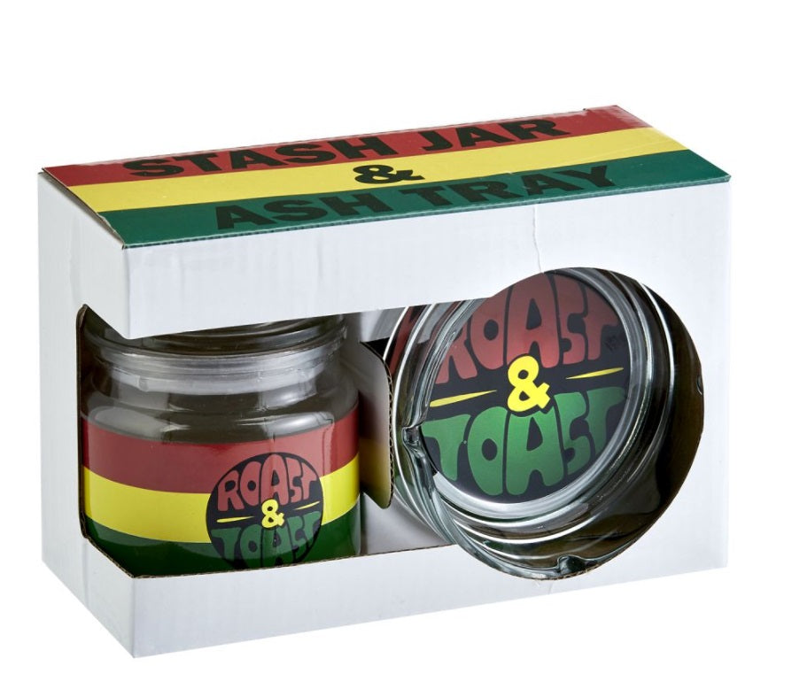 Roast & Toast Ashtray and Jar Set
