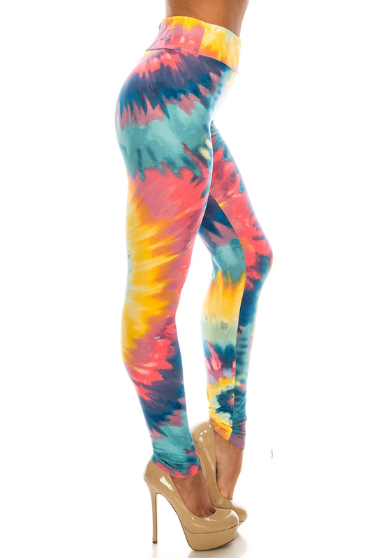 Pastel Tie Dye Leggings