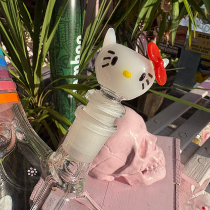 Cute Cat Glass Bowl Slide