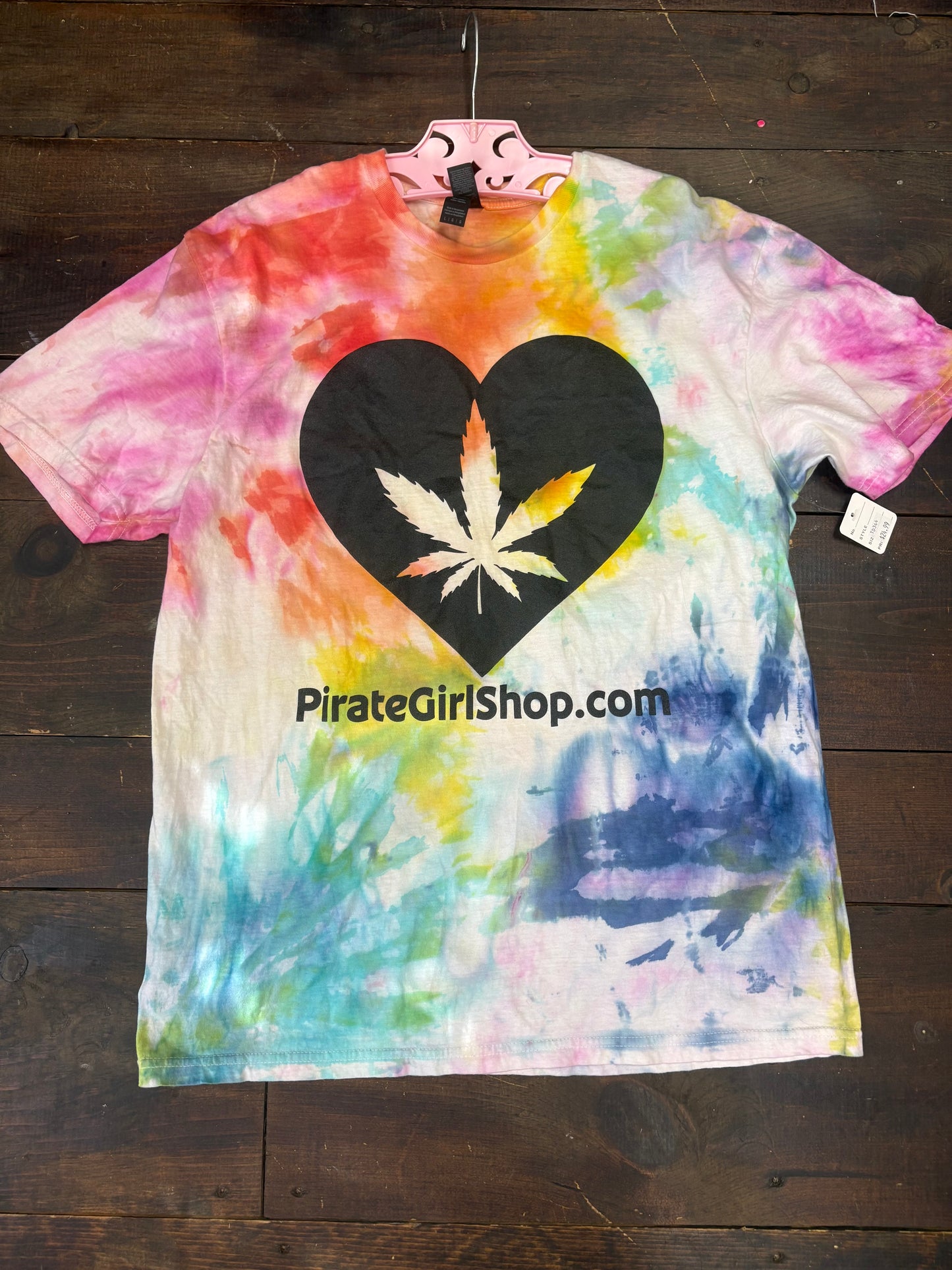 Hemp Heart Tie Dye Tshirt