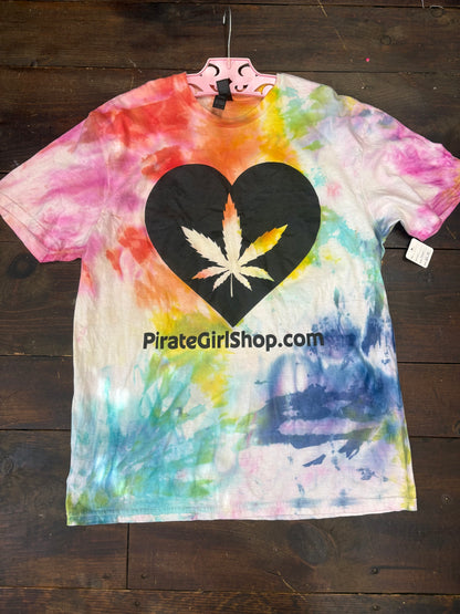 Hemp Heart Tie Dye Tshirt