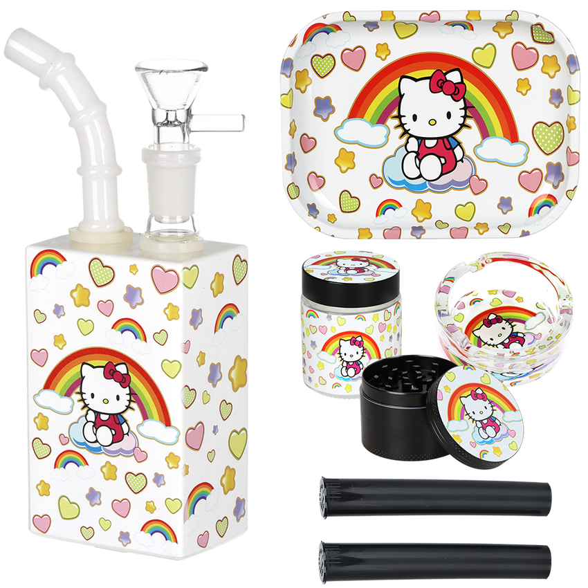 Cute Kitty Juice Box Water Pipe Travel Kit