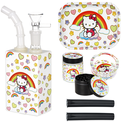 Cute Kitty Juice Box Water Pipe Travel Kit