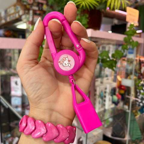 Cute Kitty Pink Lighter Leash and Clip