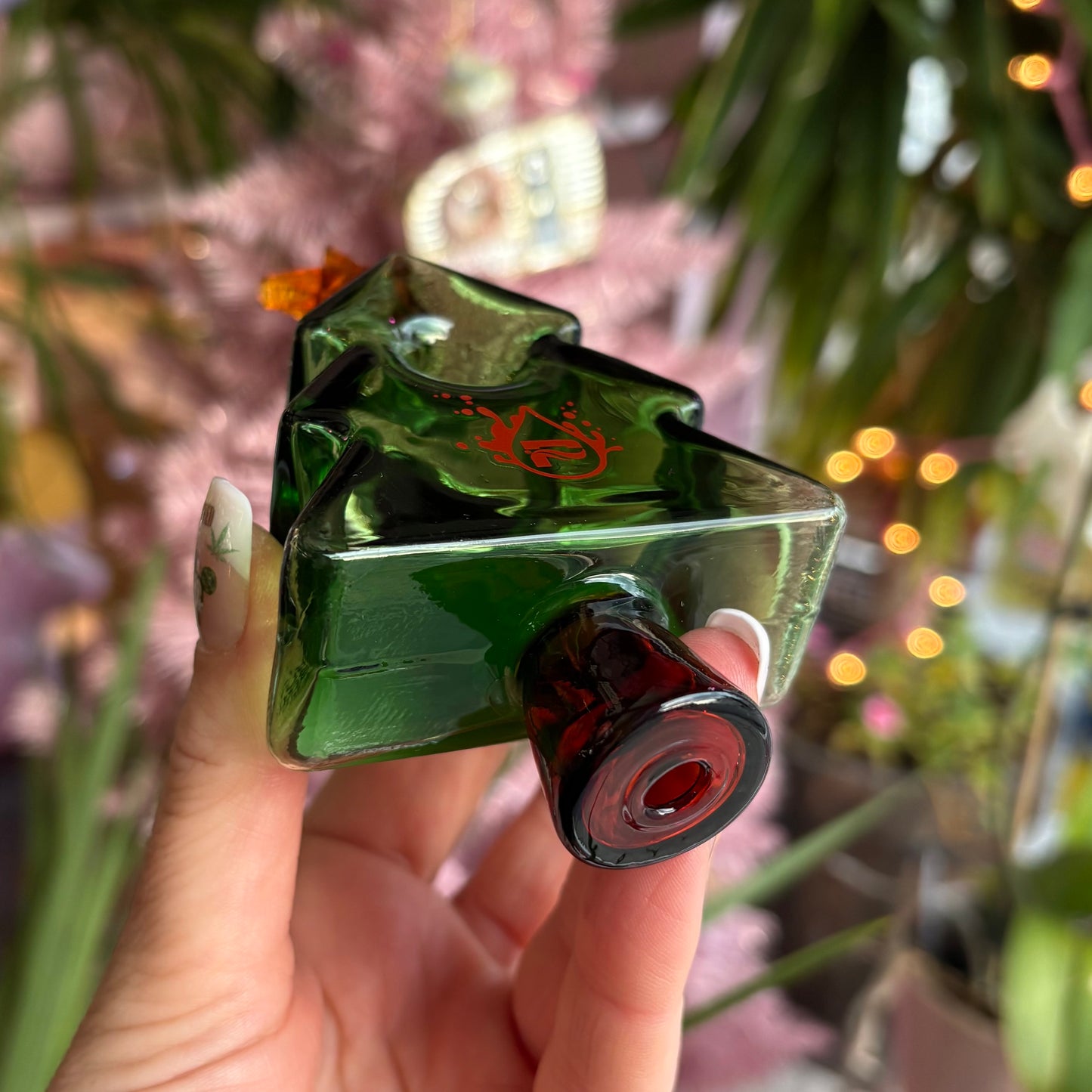 Stoned Xmas Tree Pipe and Poker Set