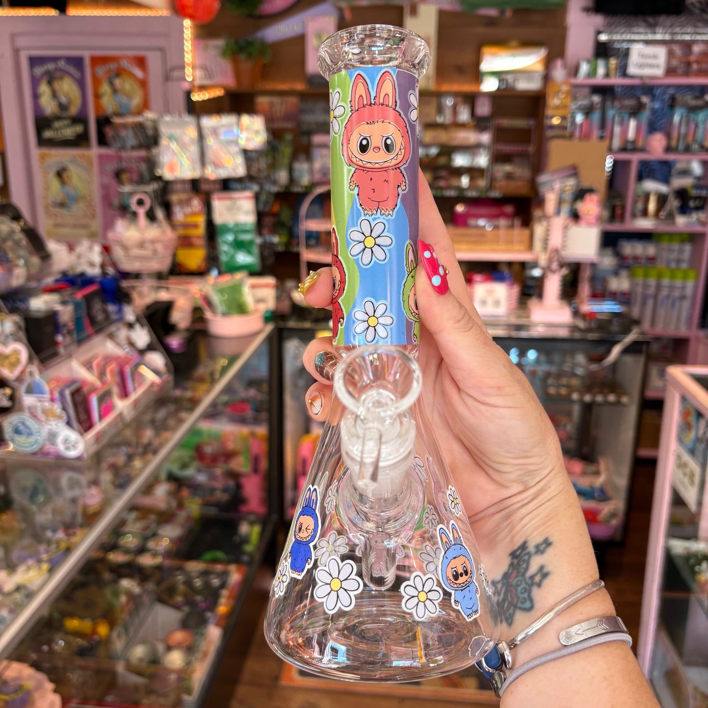 Cute Monster Beaker Bong