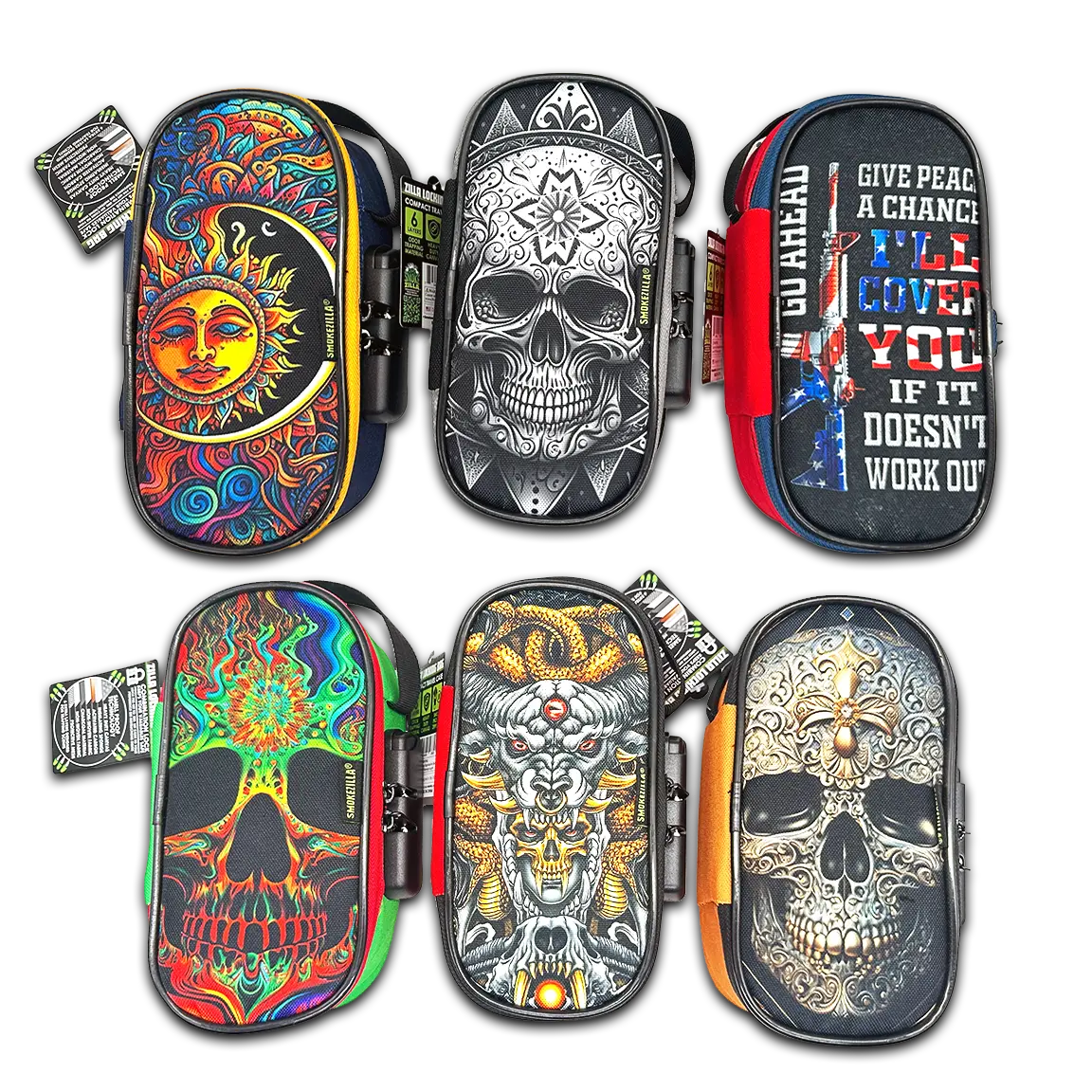 Colorful Locking Smell Proof Storage Case