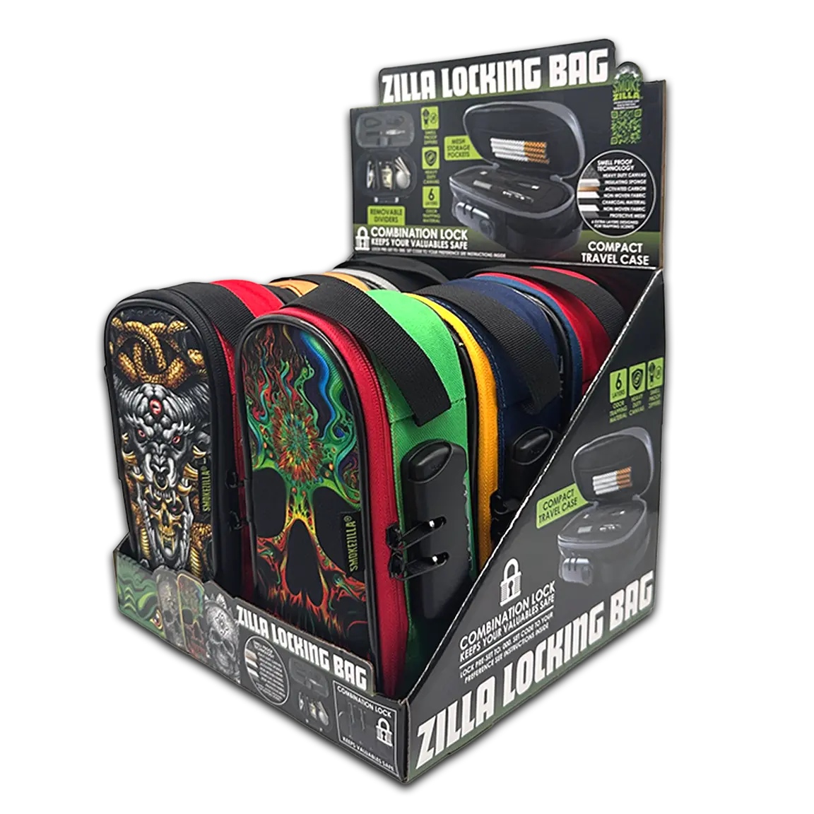 Colorful Locking Smell Proof Storage Case