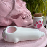 Kitty Paw Pipe and Jar Set
