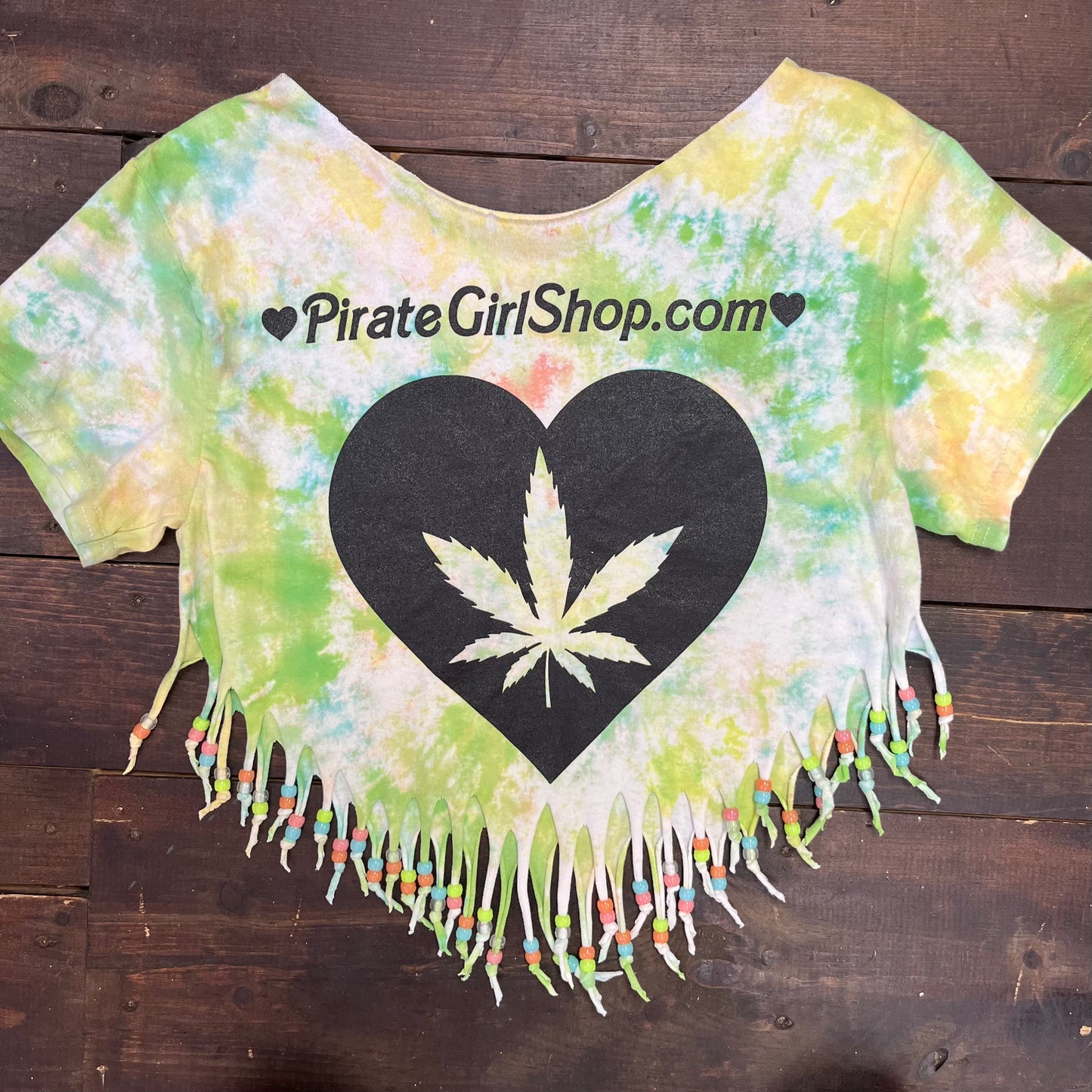 High Maintenace Fringed Tie Dye Top