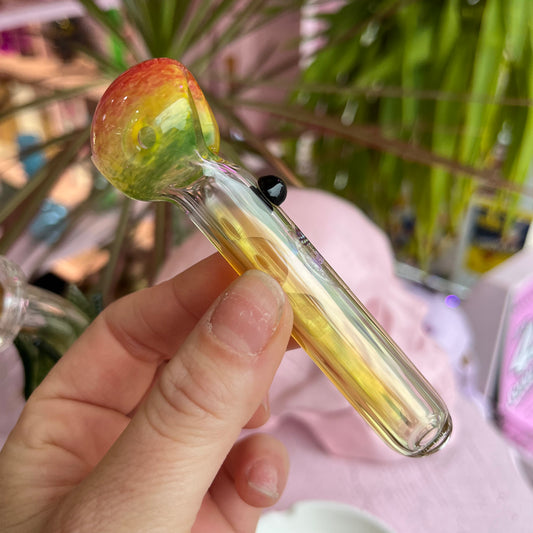 Rasta Fumed Glass Pipe