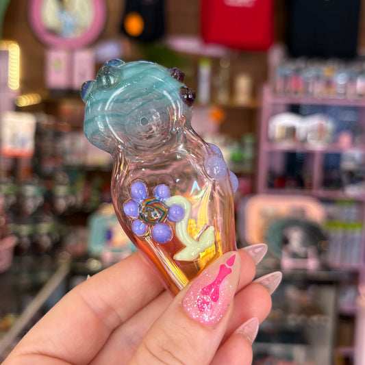 Color-changing Flower Glass Pipe