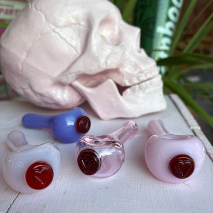 Valentine Heart Glass Pipe