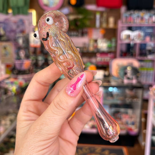 Color-changing Octopus Glass Pipe
