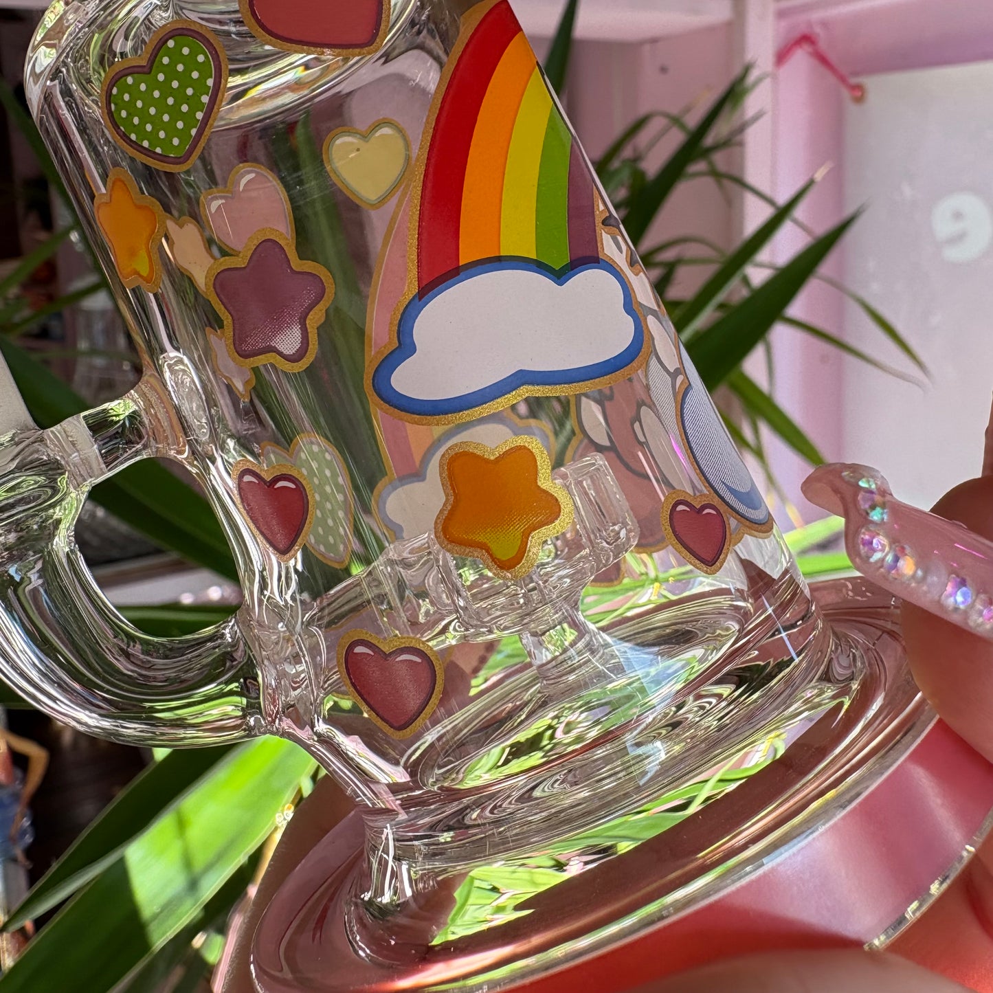 Pretty Kitty Rainbow Water Pipe