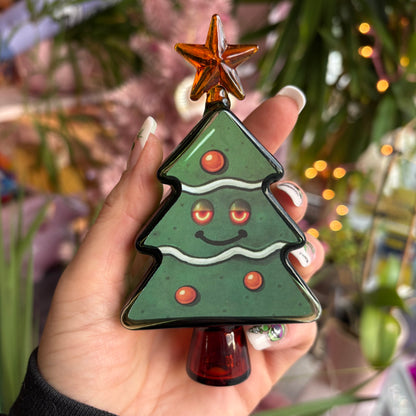 Stoned Xmas Tree Pipe and Poker Set