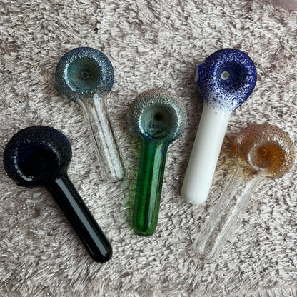 Frit Dip Glass Pipe