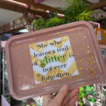 Trail of Glitter Rolling Tray