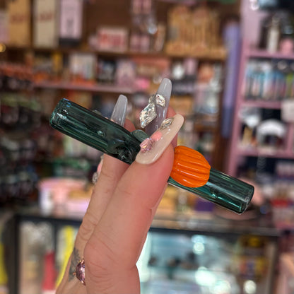Glass Pumpkin Cone Holder