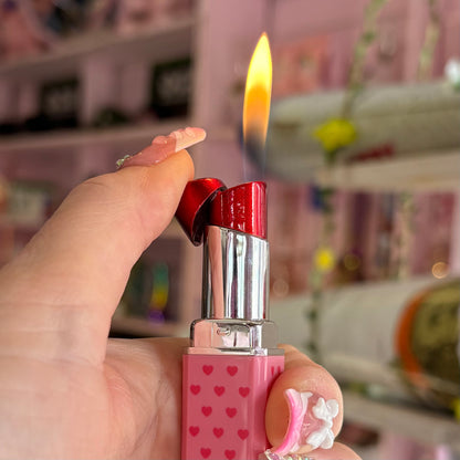 Lipstick Lighter - Pink Hearts