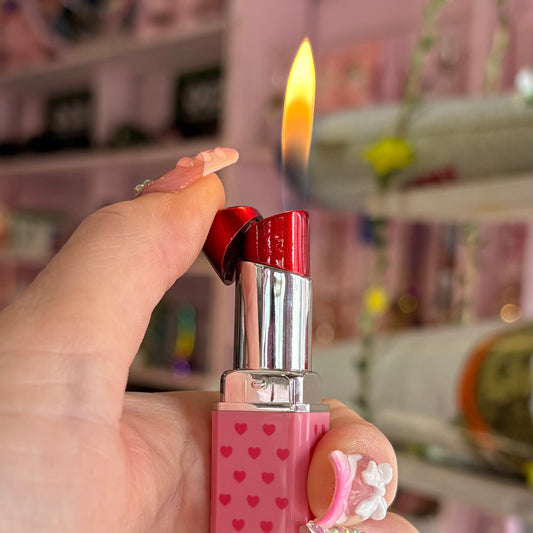 Lipstick Lighter - Pink Hearts