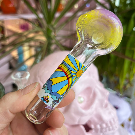 Rainbow Sunshine Glass Pipe