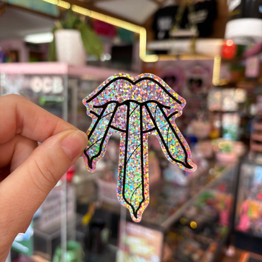 Pirate Girl 3 Joints Glitter Sticker