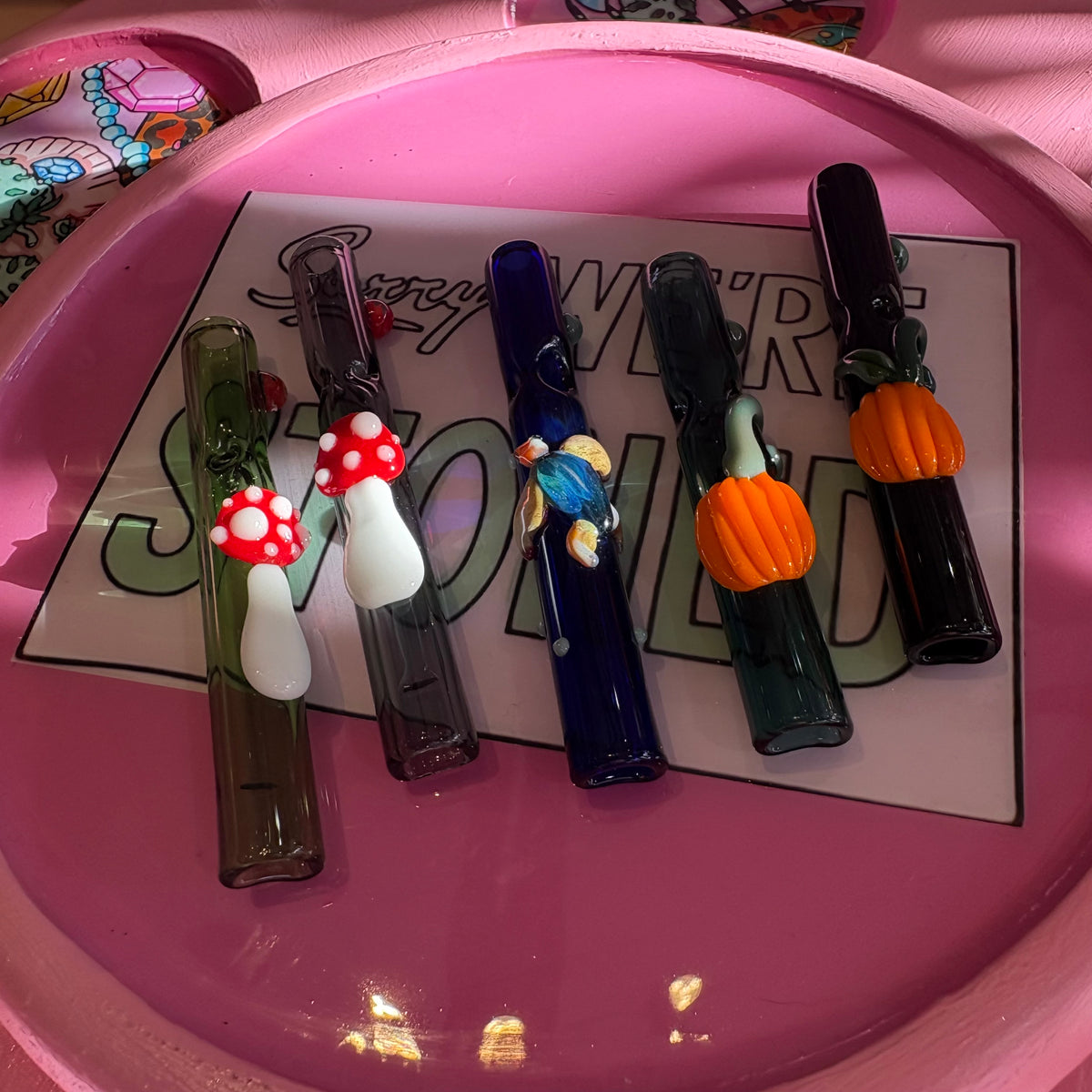 Cute Glass Cone Holder