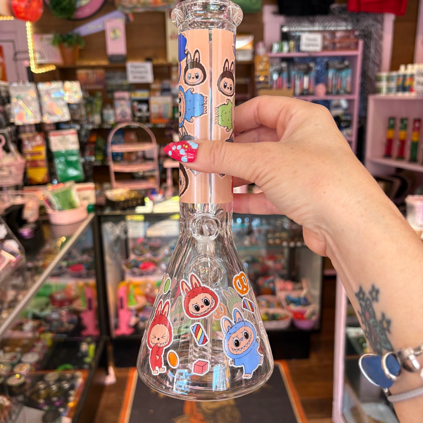Cute Monster Beaker Bong