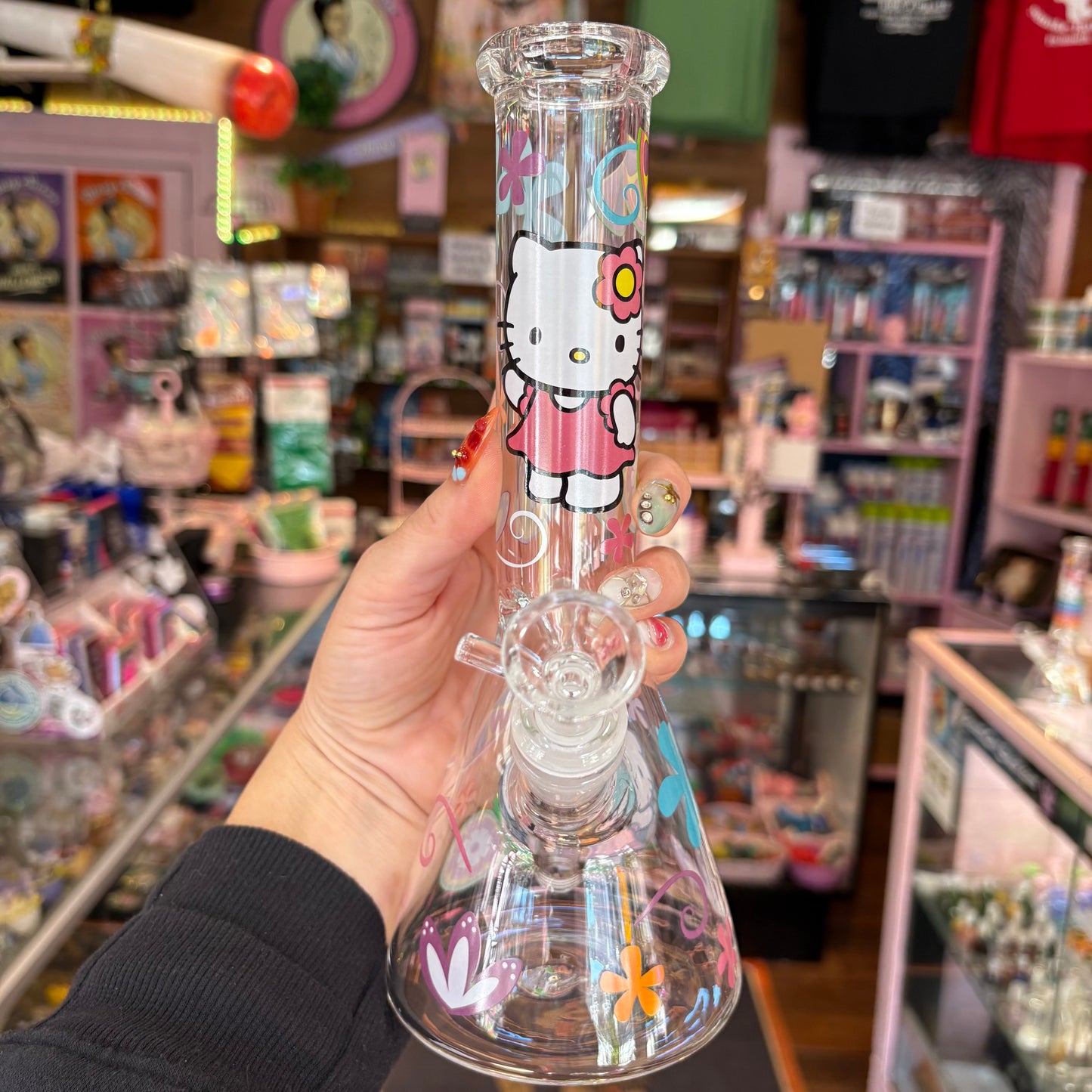 Pretty Kitty Beaker Bong