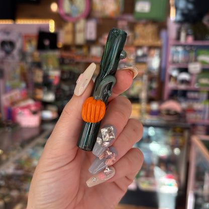 Glass Pumpkin Cone Holder