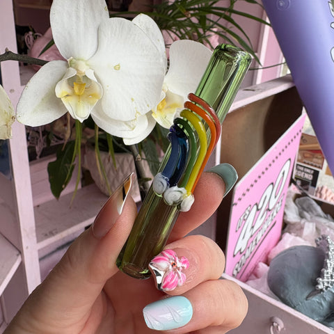 Cute Glass Cone Holder