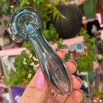 Blue Sparkle Glass Pipe