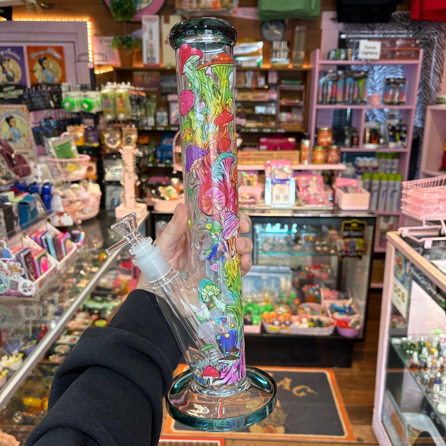 Colorful Mushroom Tube Bong
