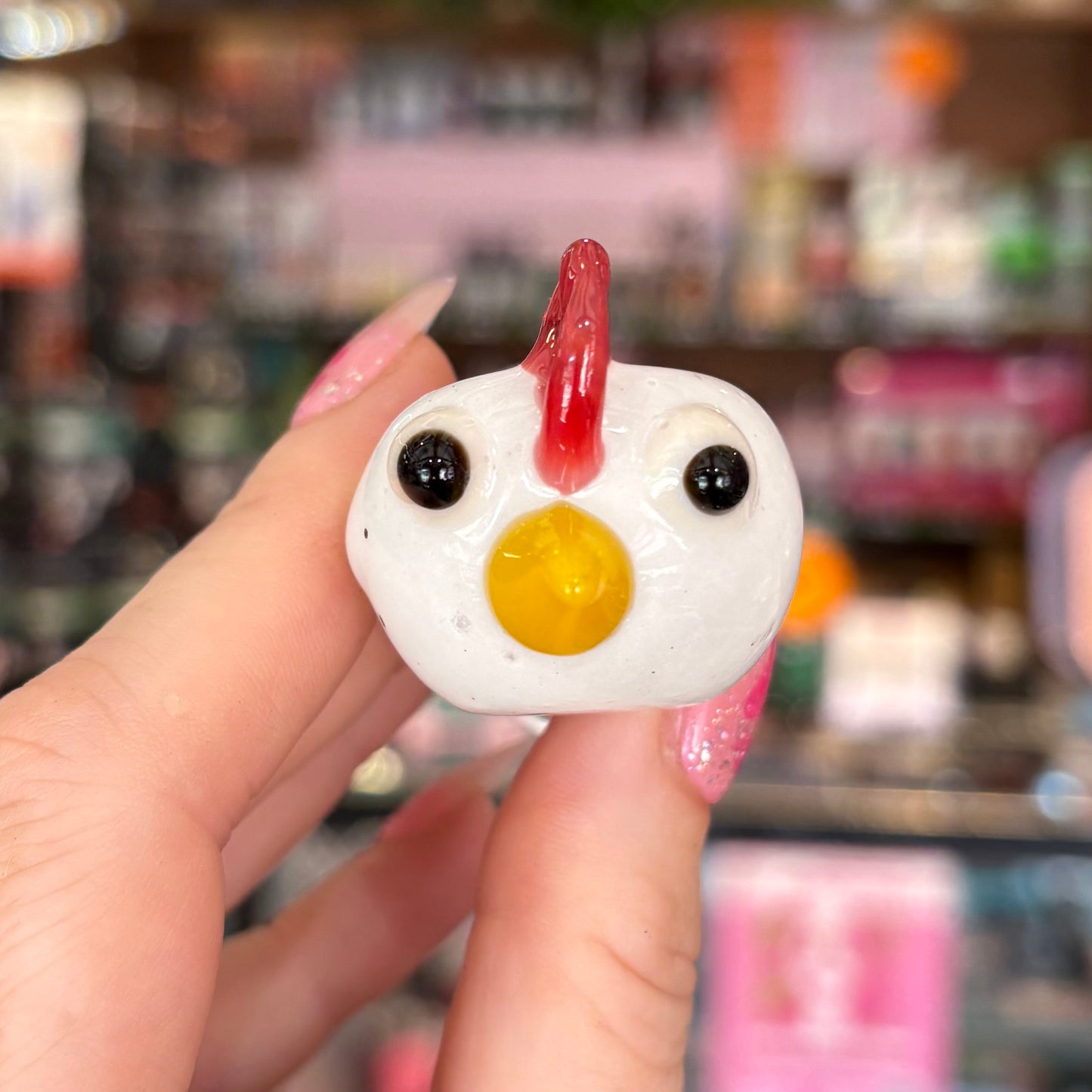 Chicken Head Glass Pipe