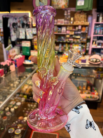 Rainbow Twist Tube Bong