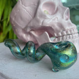 Twisted Rainbow Dichro Glass Pipe