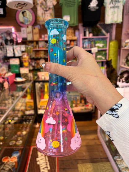 Rainbow Decal Beaker