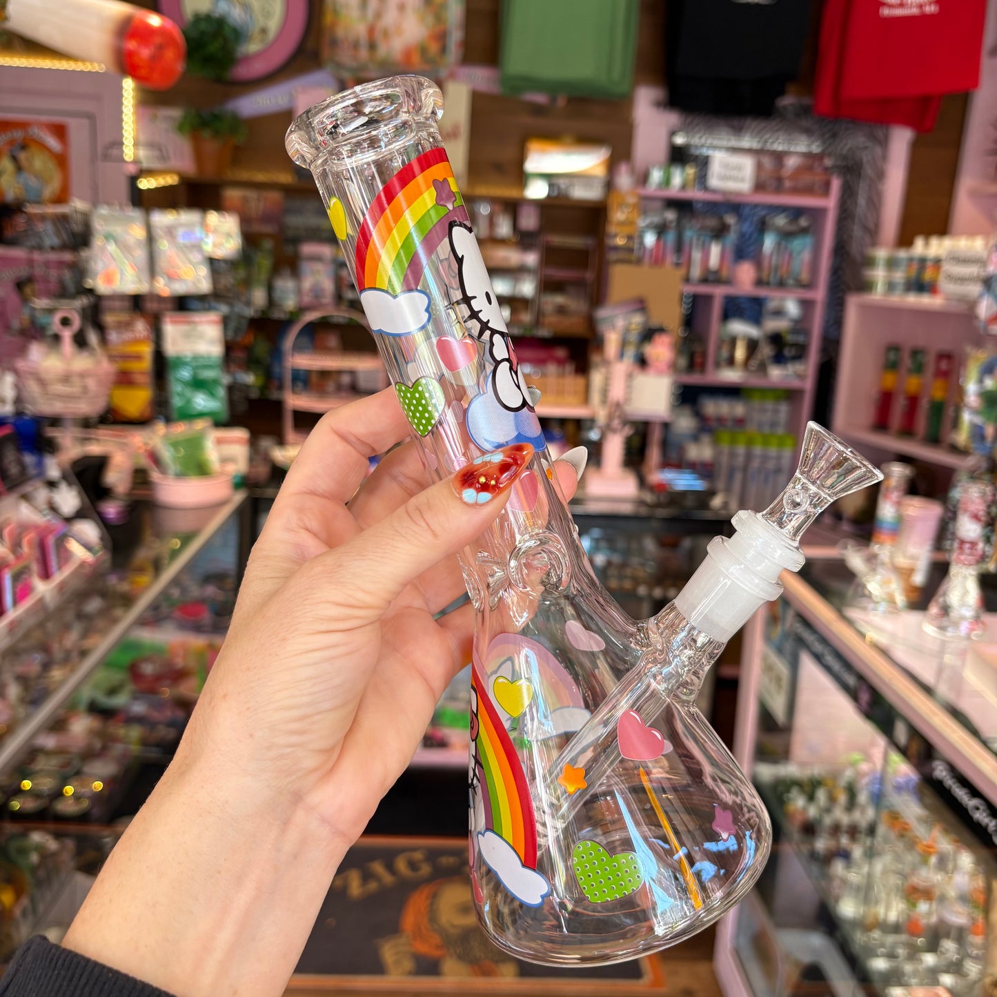Pretty Kitty Beaker Bong