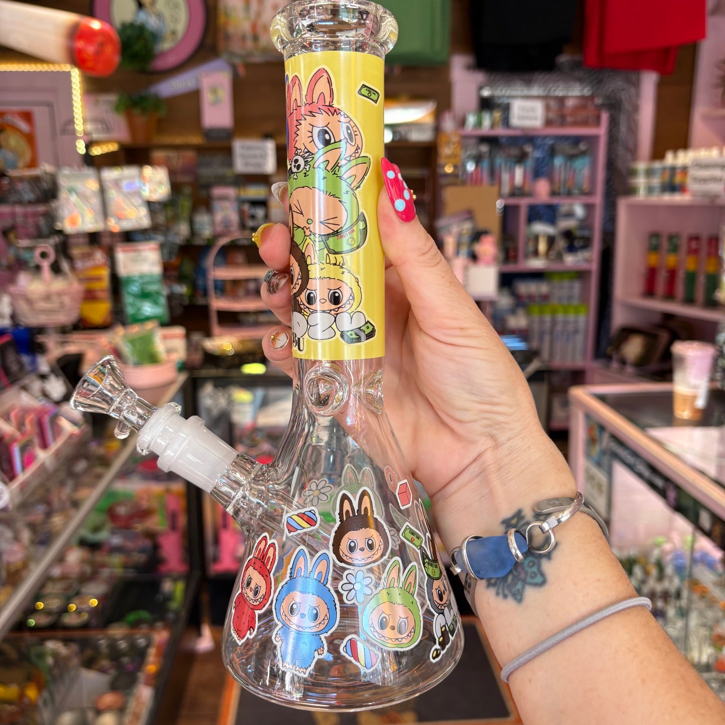 Cute Monster Beaker Bong