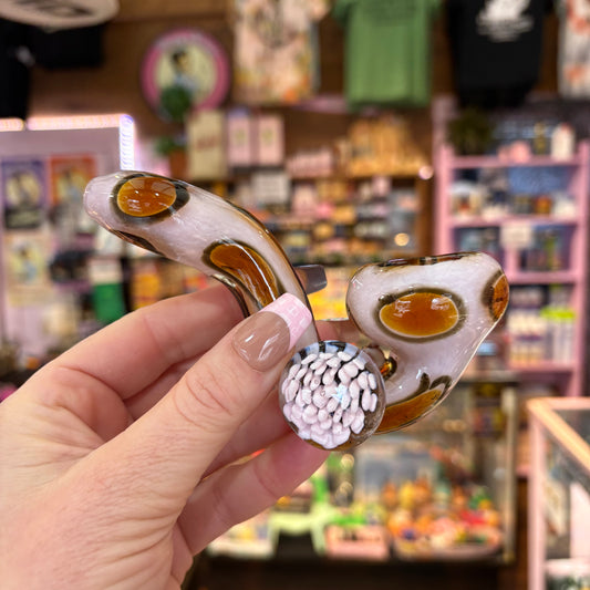 Flower Cheetah Print Sherlock Pipe