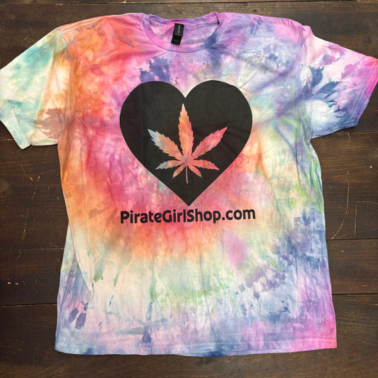 Hemp Heart Tie Dye Tshirt