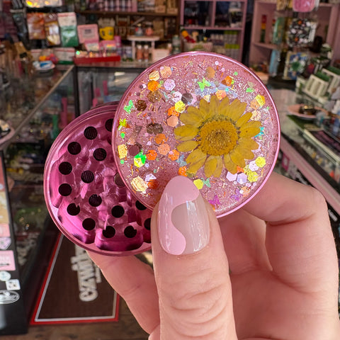 Glitter Flower Grinder