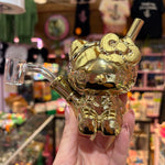 Golden Cute Cat Dab Rig