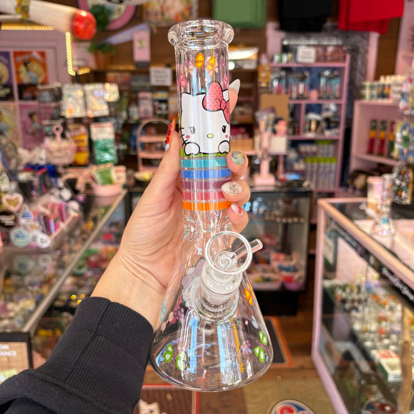 Pretty Kitty Beaker Bong