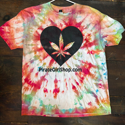Hemp Heart Tie Dye Tshirt