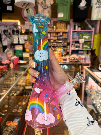 Rainbow Decal Beaker