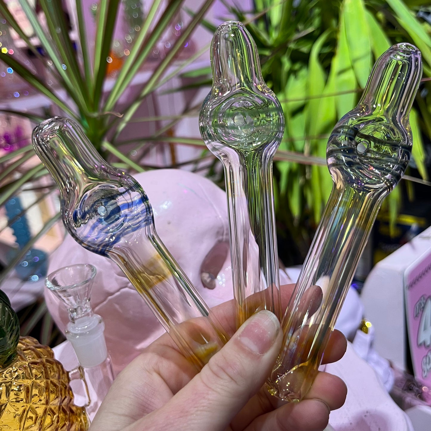 Fumed Steam Roller Glass Pipe