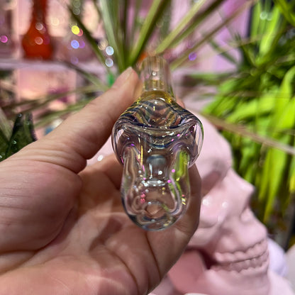 Fumed Steam Roller Glass Pipe