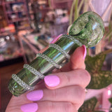 Stripe Swirled Glass Pipe